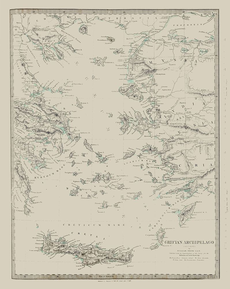 Ancient Europe Grecian Archipelago Greece art print by Smith for $57.95 CAD