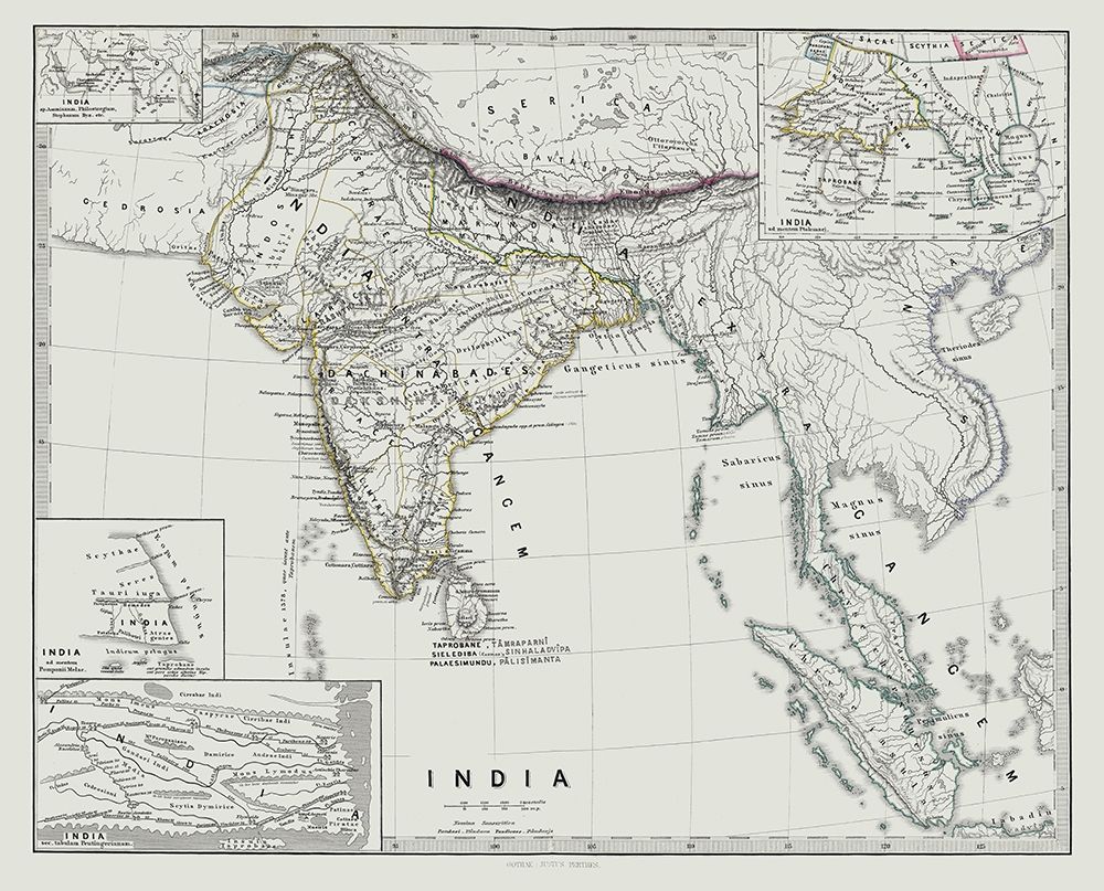 Asia India - Spruner 1865 art print by Spruner for $57.95 CAD