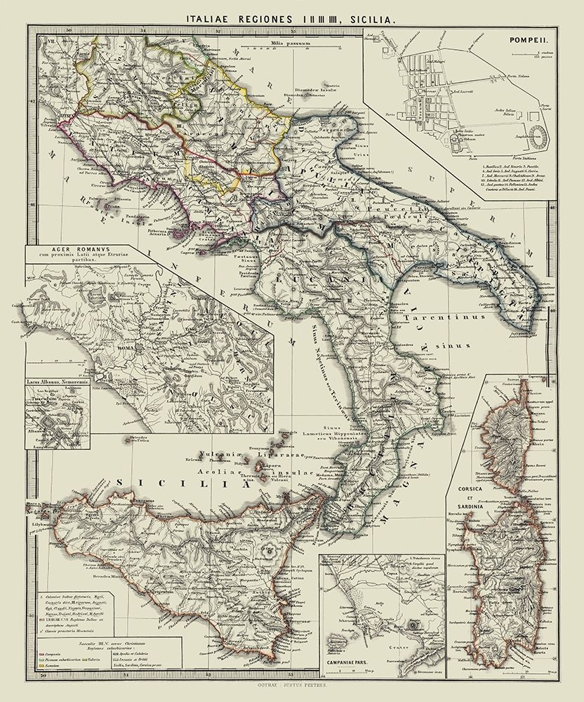 South Italy - Spruner 1865 art print by Spruner for $57.95 CAD