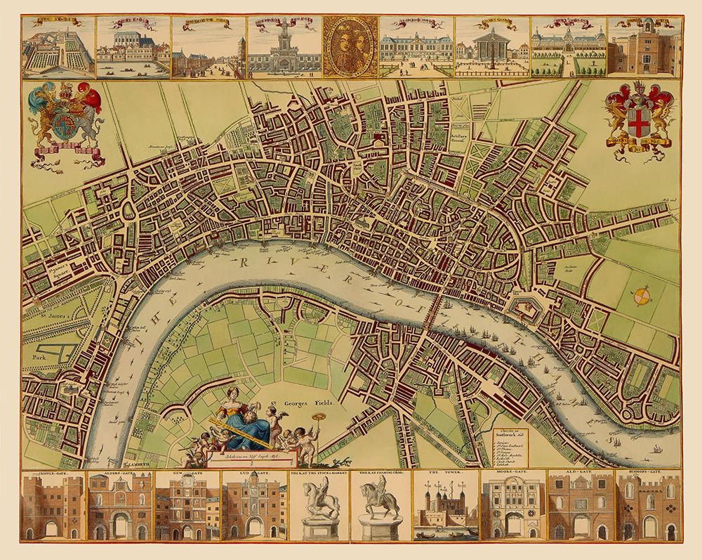 London England - Hollar 1688 art print by Hollar for $57.95 CAD