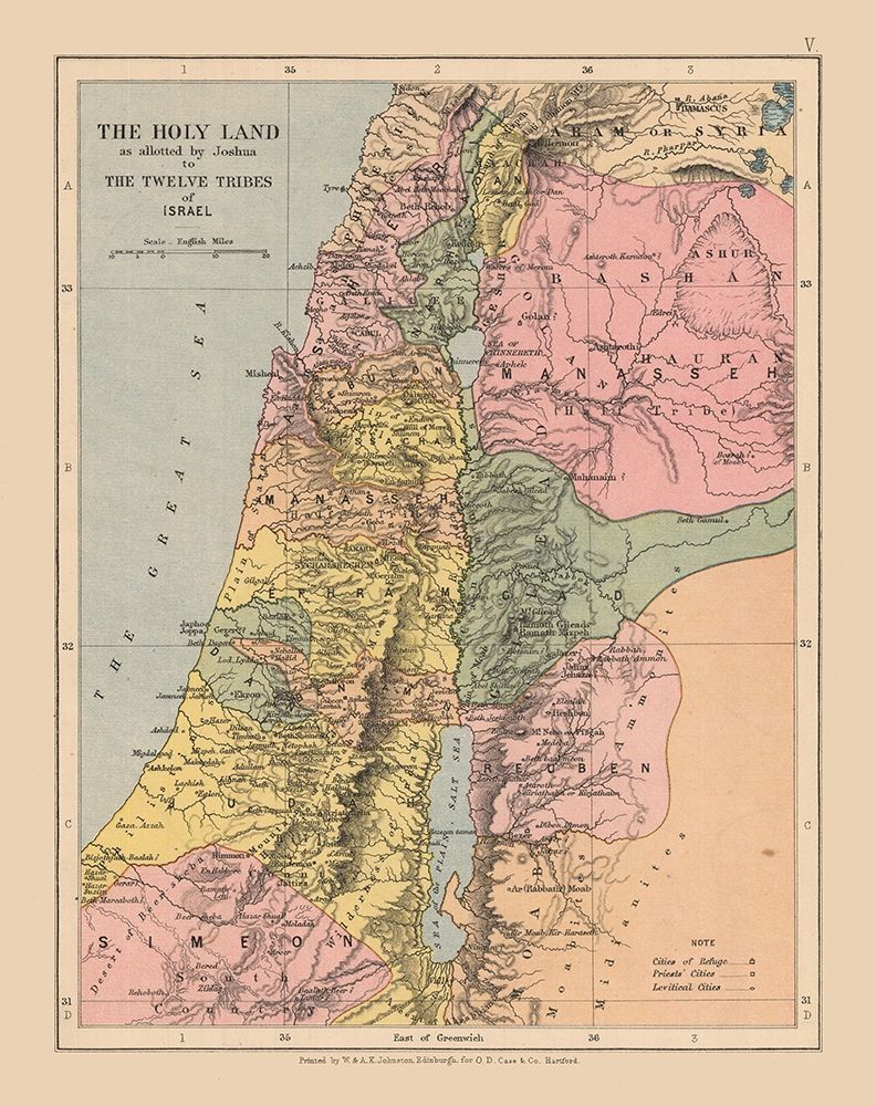 Holy Land Middle East Israel - Case 1878 art print by Case for $57.95 CAD