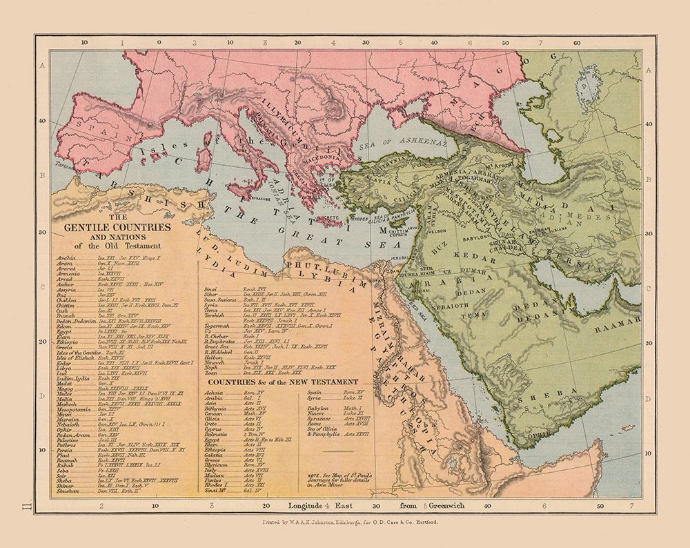 Gentile Countries Old Testament Middle East art print by Case for $57.95 CAD