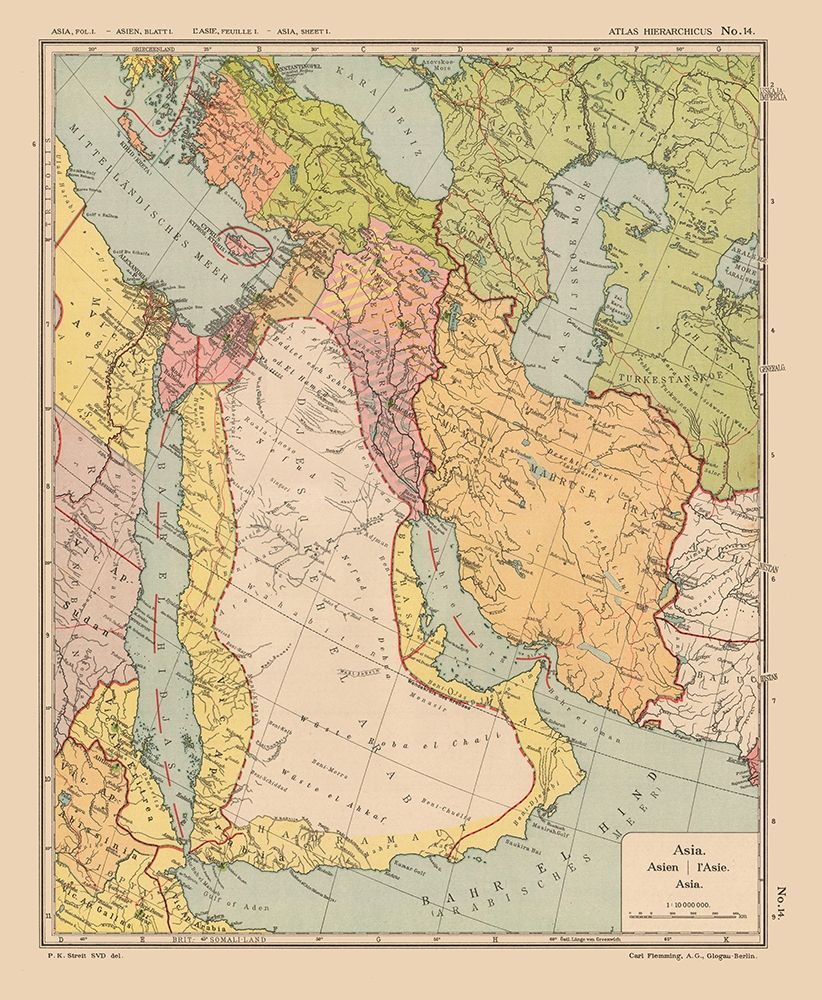 Middle East - Streit 1913 art print by Streit for $57.95 CAD