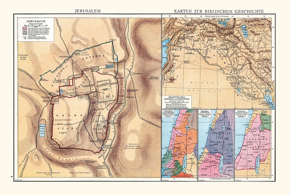 Biblical History Middle East Israel - Droysen 1886 art print by Droysen for $57.95 CAD