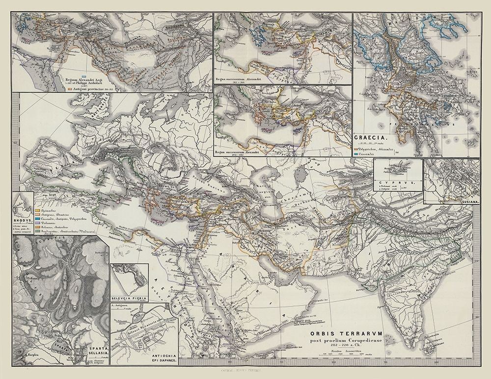 Middle East Asia Europe - Spruner 1865 art print by Spruner for $57.95 CAD