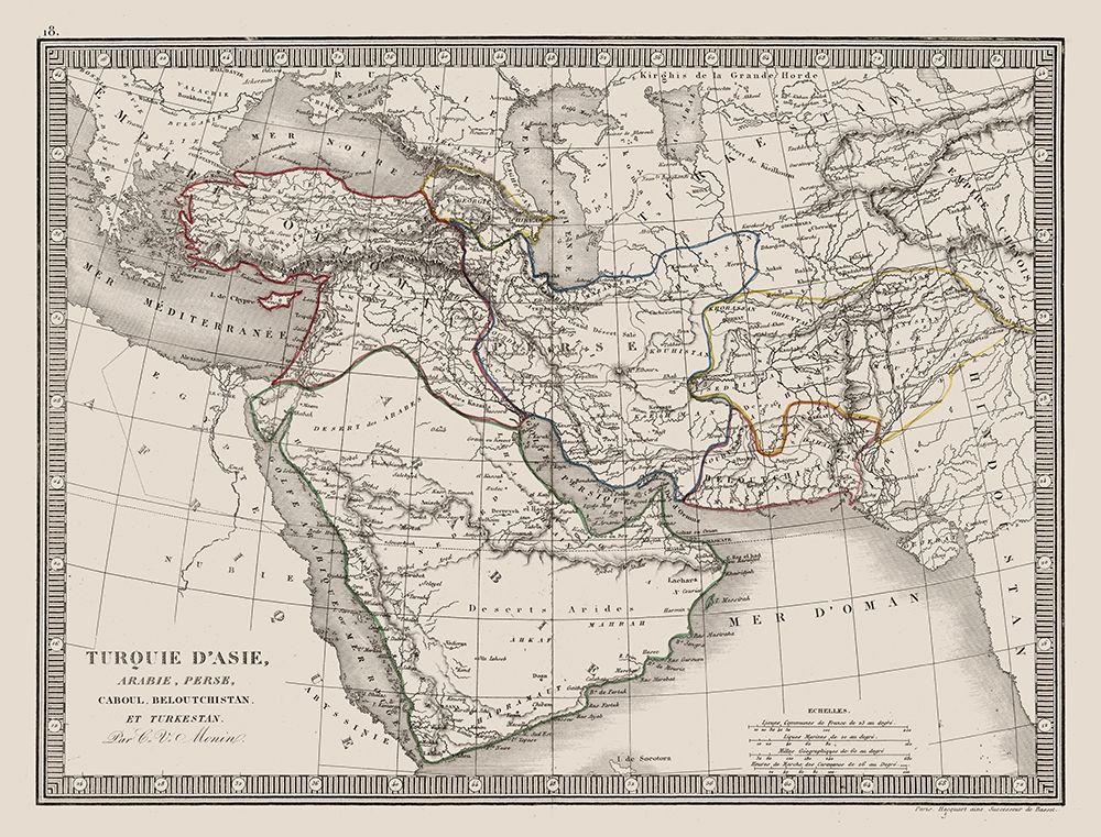 Middle East Turkey in Asia Arabia Persia art print by Monin for $57.95 CAD