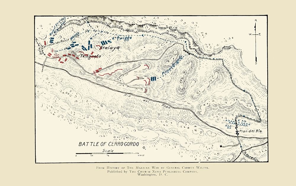 Cerro Gordo Battle 1892 art print by Church News Publishing for $57.95 CAD