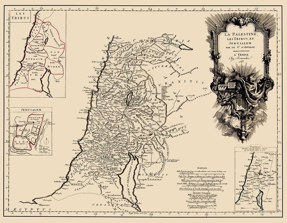 Palestine Israel - Remondini 1783 art print by Remondini for $57.95 CAD