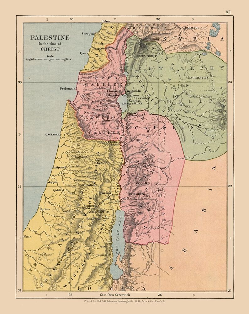 Middle East Palestine Israel - Case 1878 art print by Case for $57.95 CAD