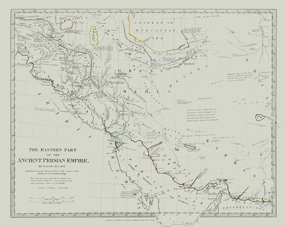 Middle East Persian Empire Eastern - Long 1831 art print by Long for $57.95 CAD