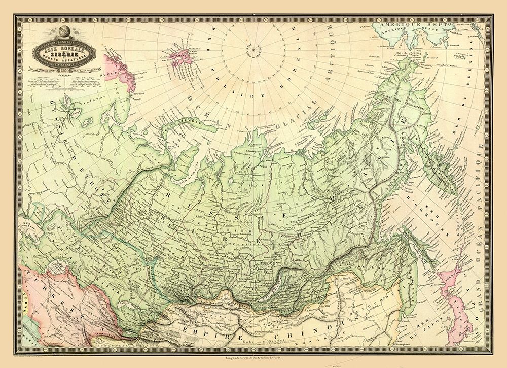 Siberia Russia Asia - Garnier 1860 art print by Garnier for $57.95 CAD