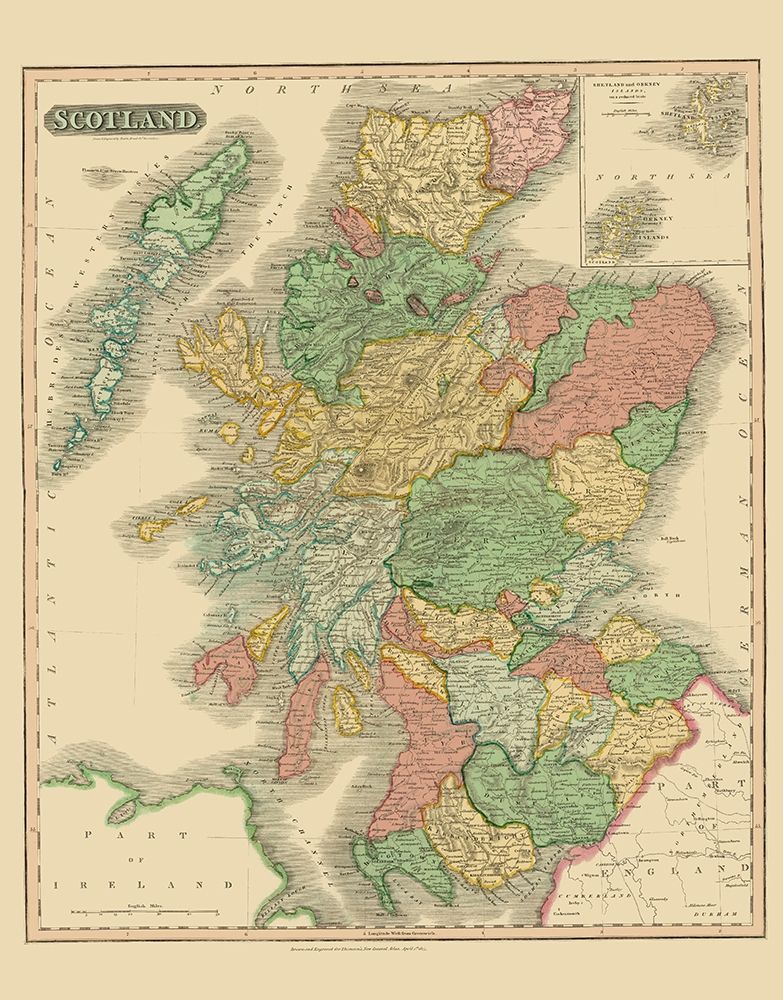Great Britain Scotland - Thomson 1817 art print by Thomson for $57.95 CAD