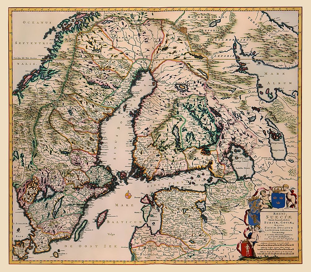 Scandinavia - De Wit 1688 art print by De Wit for $57.95 CAD
