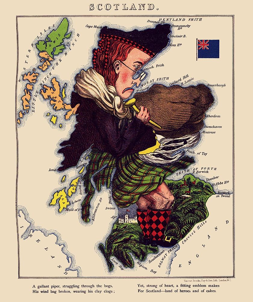 Great Britain Scotland - Lancaster 1869 art print by Lancaster for $57.95 CAD