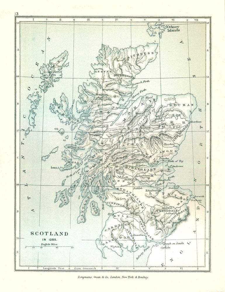 Scotland in 1285 - Gardiner 1902 art print by Gardiner for $57.95 CAD