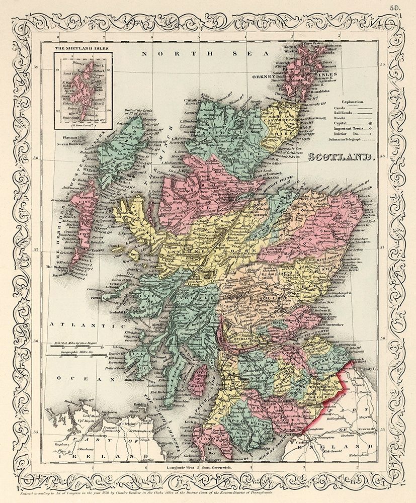 Scotland - Desilver 1859 art print by Desilver for $57.95 CAD