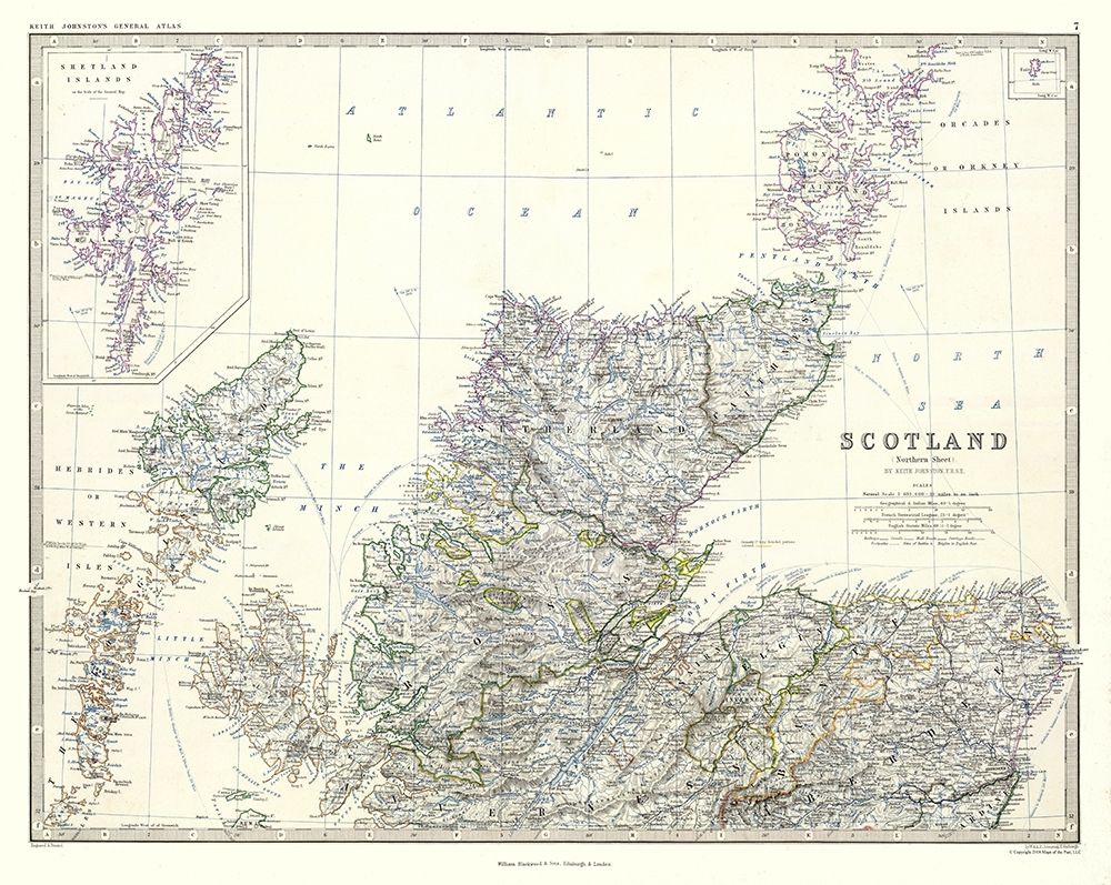 Scotland - Northern Sheet - Johnston art print by Johnston for $57.95 CAD