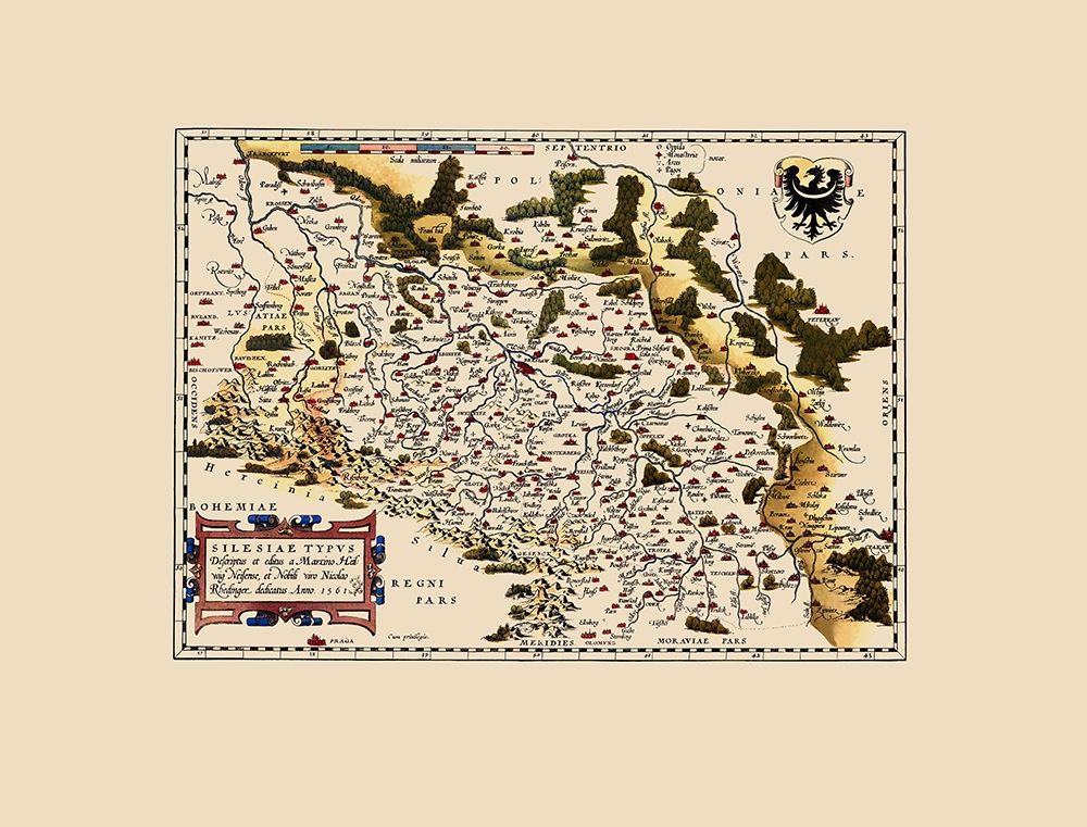 Eastern Europe Poland Germany Czech Republic art print by Ortelius for $57.95 CAD