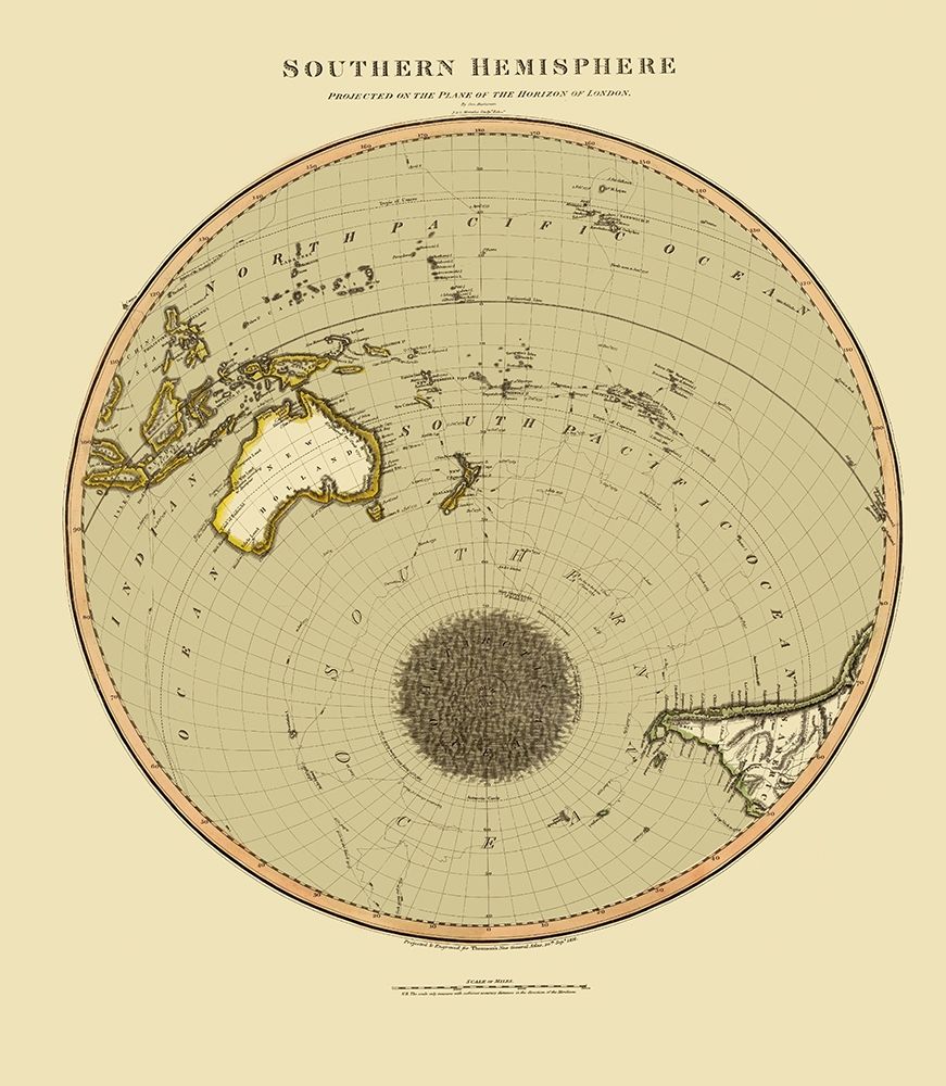 Southern Hemisphere - Thomson 1816 art print by Thomson for $57.95 CAD