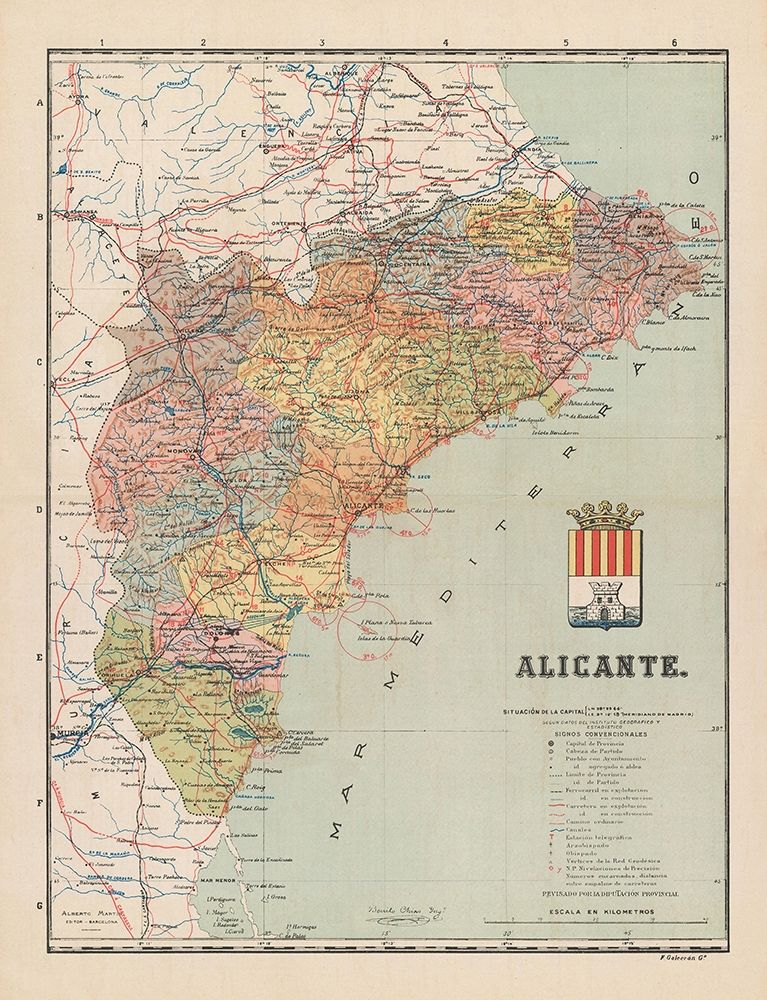 Alicante Spain Europe - Martin 1900 art print by Martin for $57.95 CAD