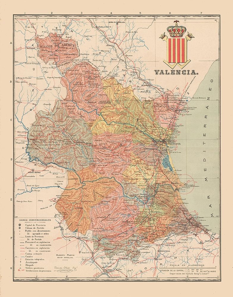 Valencia Spain Europe - Martin 1900 art print by Martin for $57.95 CAD