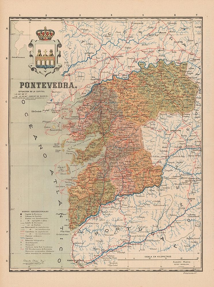 Pontevedra Spain Europe - Martin 1911 art print by Martin for $57.95 CAD