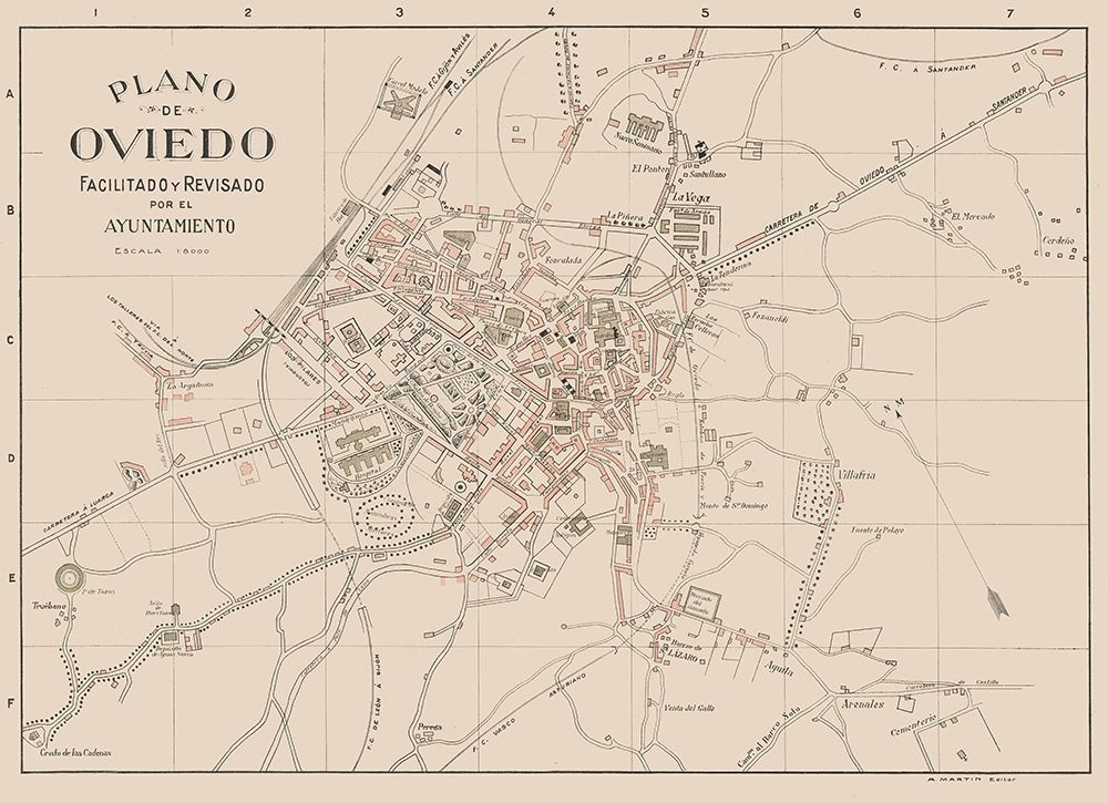 Oviedo Spain Europe - Martin 1911 art print by Martin for $57.95 CAD