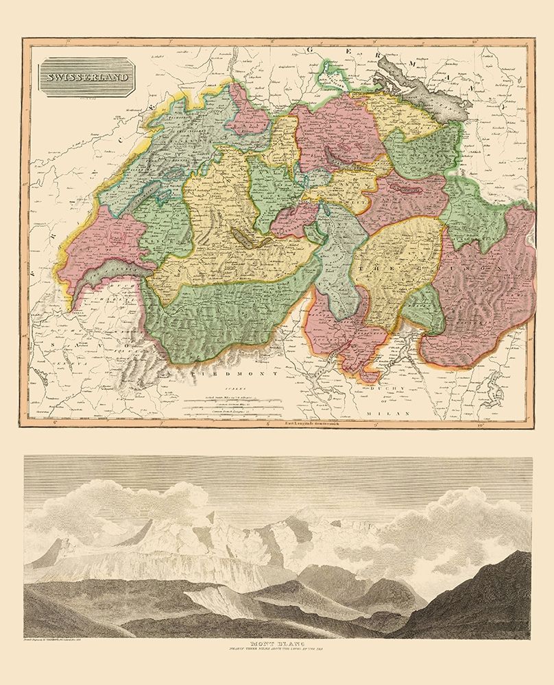Switzerland - Thomson 1814 art print by Thomson for $57.95 CAD