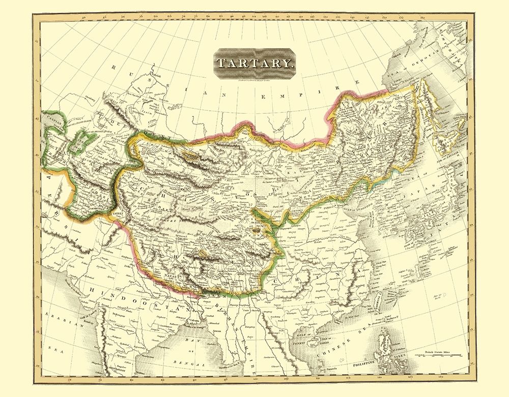 Tartary Region Asia - Thomson 1814 art print by Thomson for $57.95 CAD
