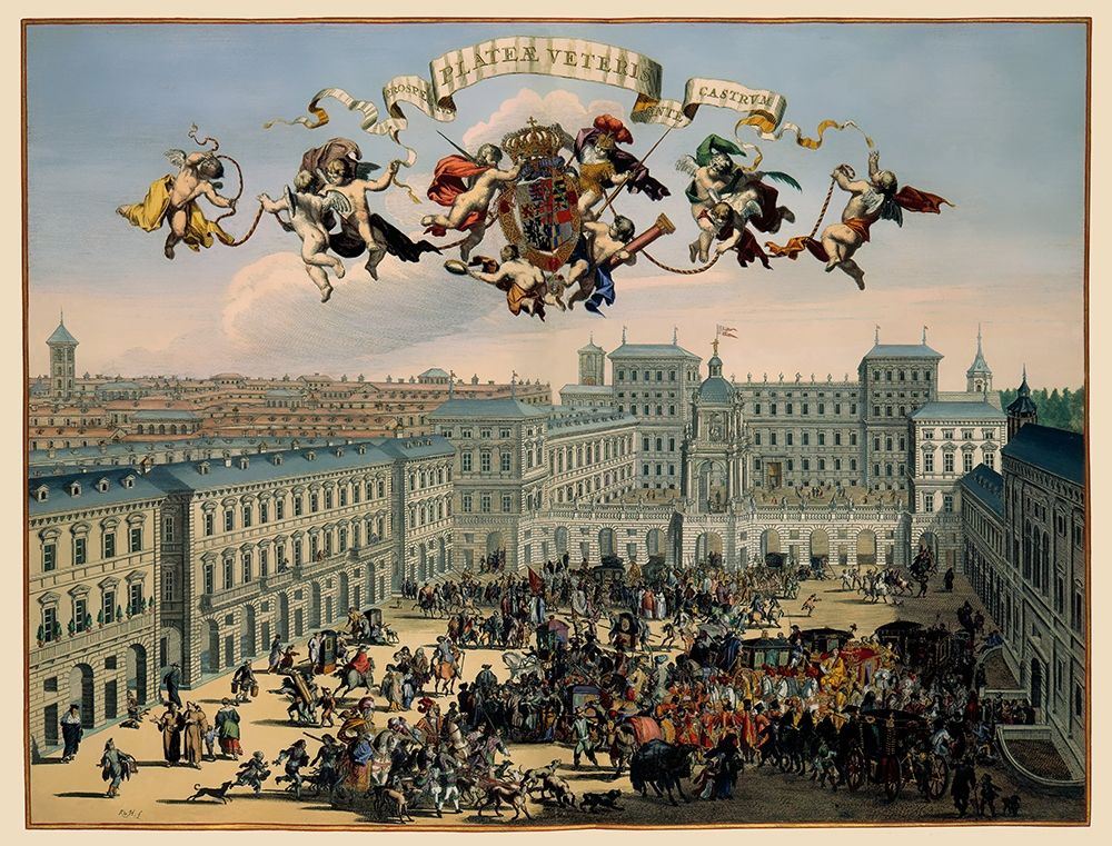 Piazza Castello Turin Italy - DeHooghe 1682 art print by De Hooghe for $57.95 CAD