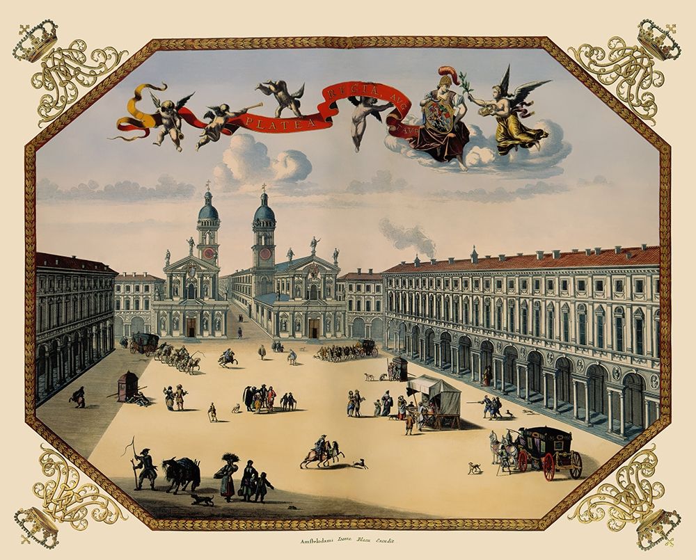 Turin Panoramic Italy - Blaeu 1682 art print by Blaeu for $57.95 CAD