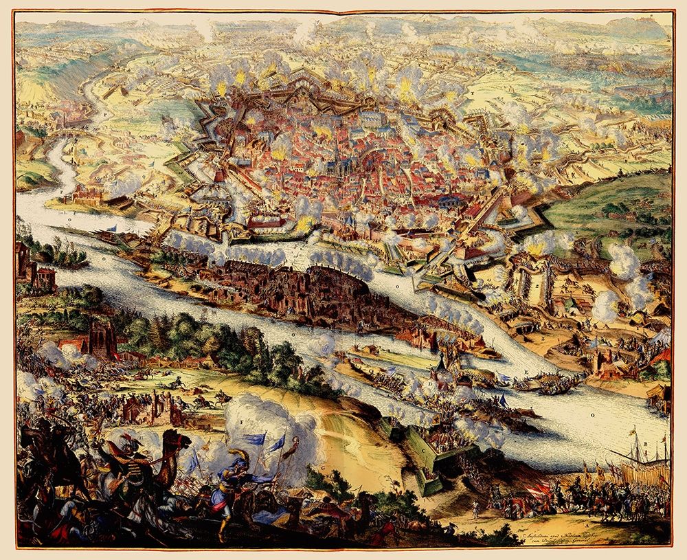Vienna Austria Battle - Visscher 1683 art print by Visscher for $57.95 CAD