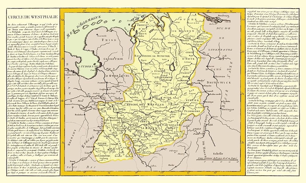 Westphalia Region Germany - Mondhare 1787 art print by Mondhare for $57.95 CAD