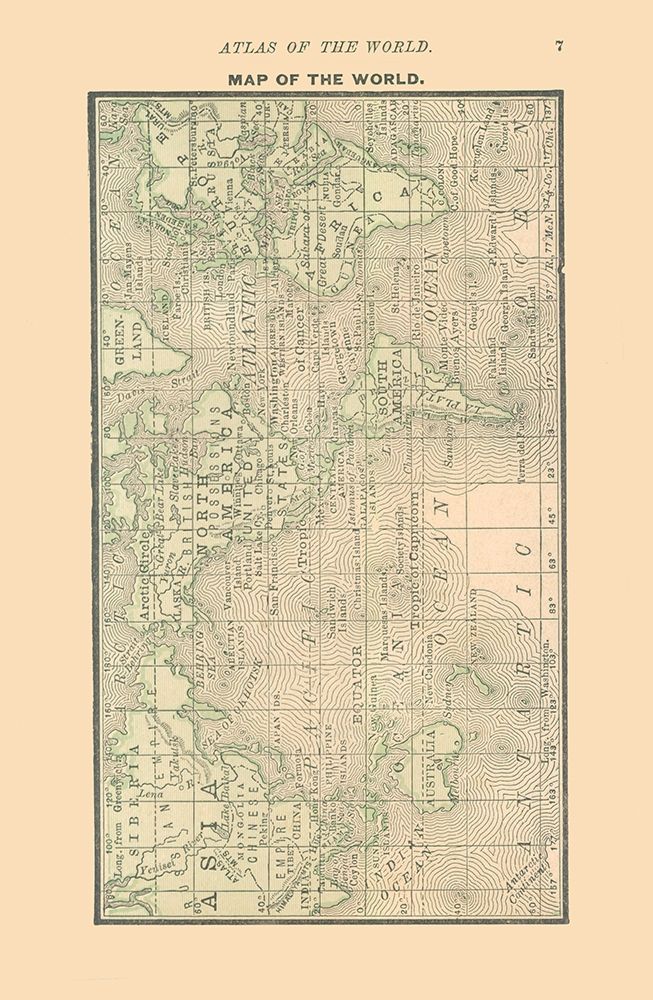 World - Alden 1886 art print by Alden for $57.95 CAD