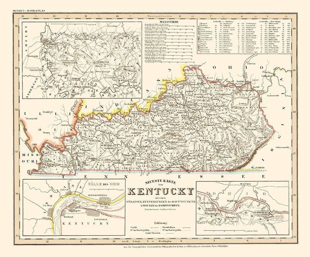 Kentucky -  1845 art print by Erklarung for $57.95 CAD