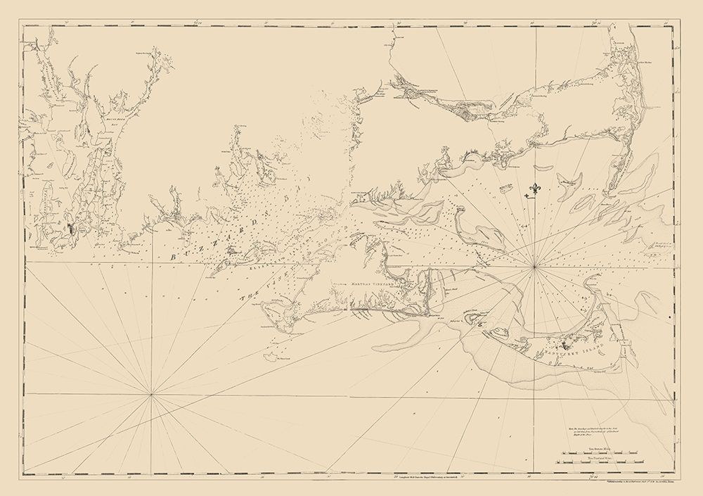 Cape Cod, Narragansett Bay - Des Barres 1779 art print by Des Barres for $57.95 CAD