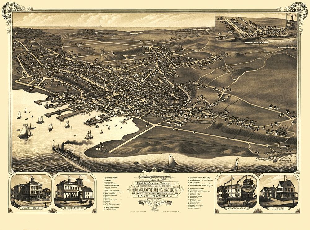 Nantucket Massachusetts - Stoner 1881 art print by Stoner for $57.95 CAD