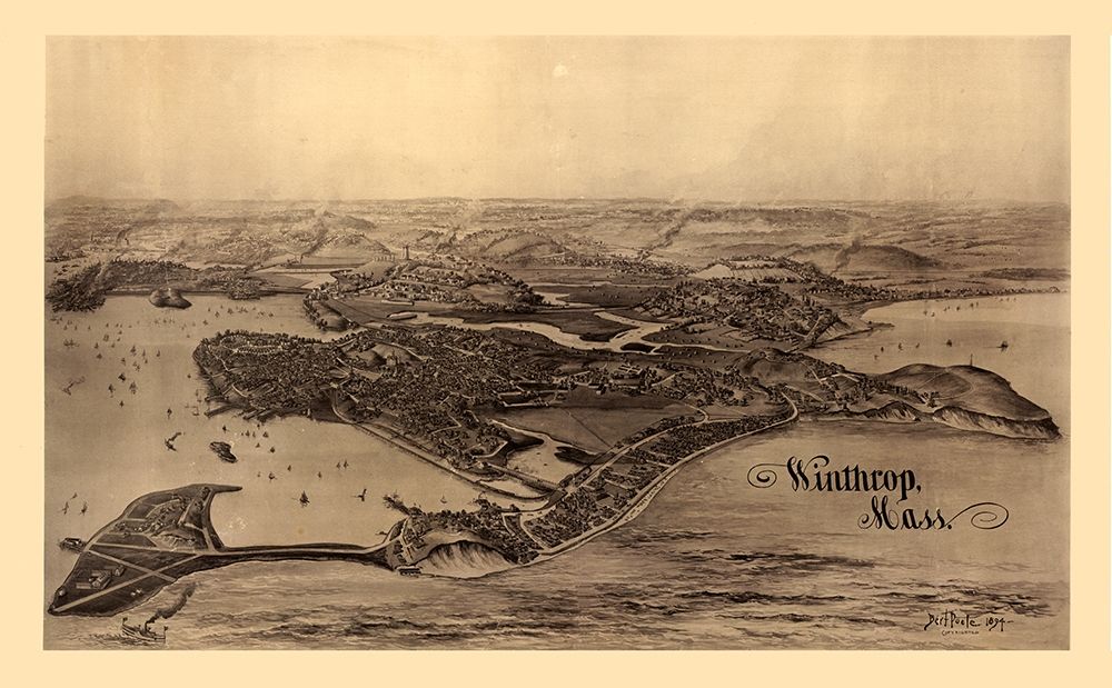 Winthrop Massachusetts - Poole 1894 art print by Poole for $57.95 CAD