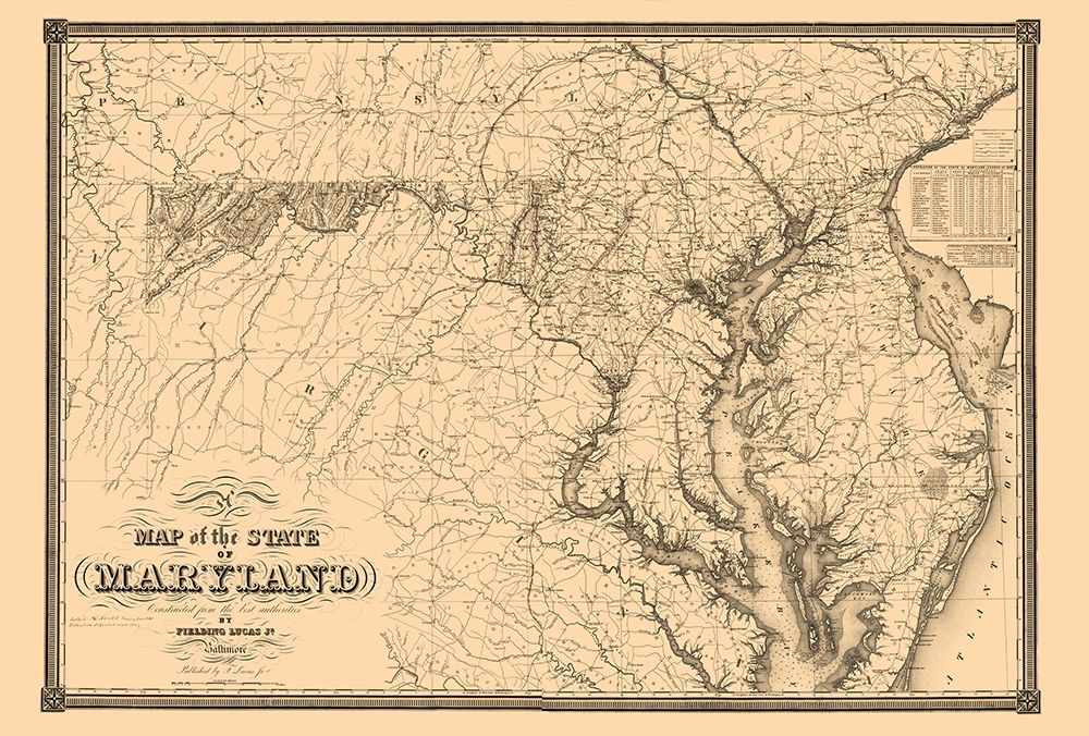 Maryland - Lucas 1841 art print by Lucas for $57.95 CAD