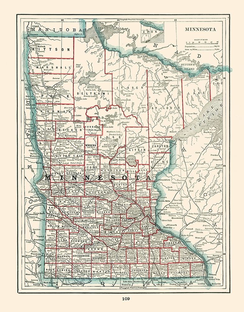 Minnesota - Rathbun 1893 art print by Rathbun for $57.95 CAD