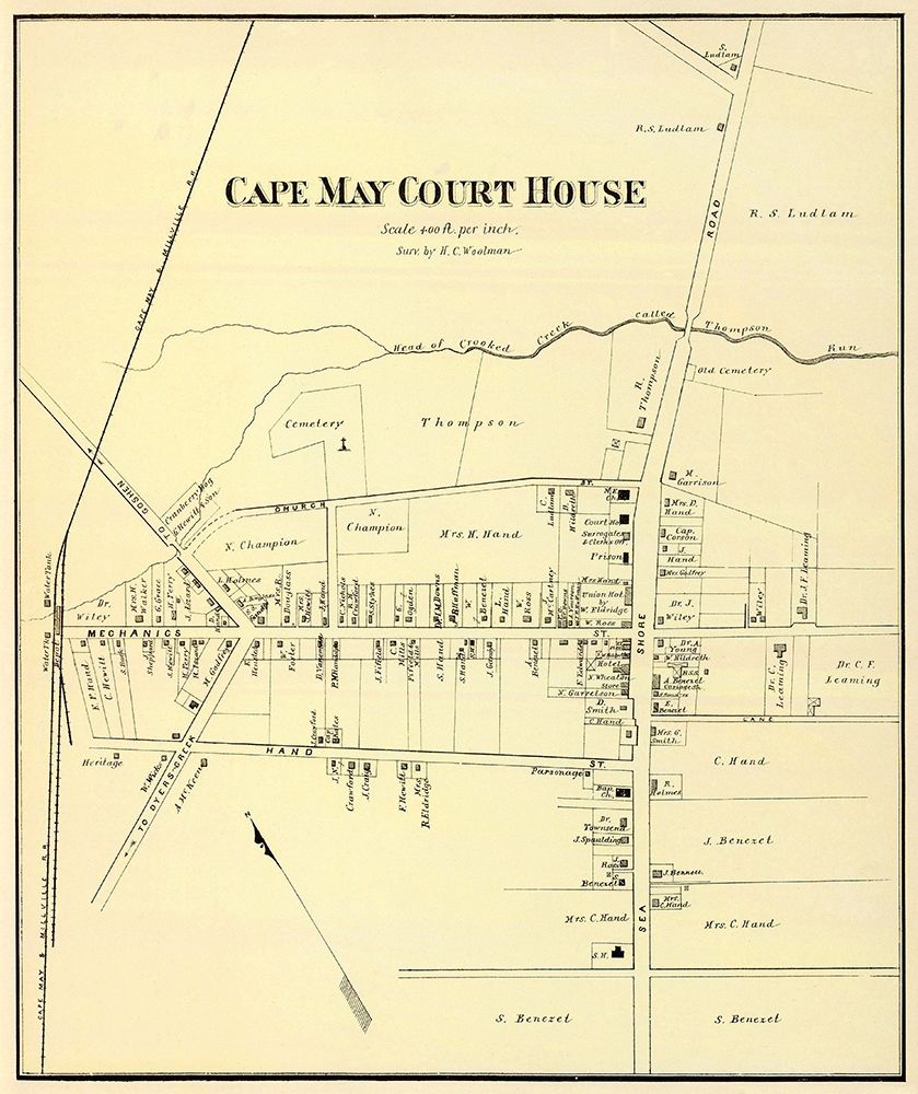 Cape May Court House New Jersey Landowner art print by Woolman for $57.95 CAD
