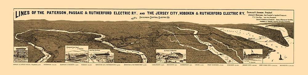 New Jersey Electric Railway Companies 1894 art print by Morrisse for $57.95 CAD