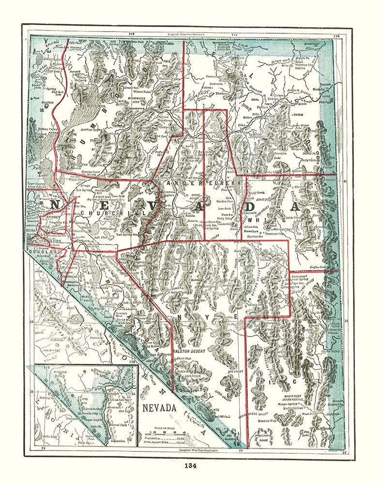 Nevada - Rathbun 1893 art print by Rathbun for $57.95 CAD