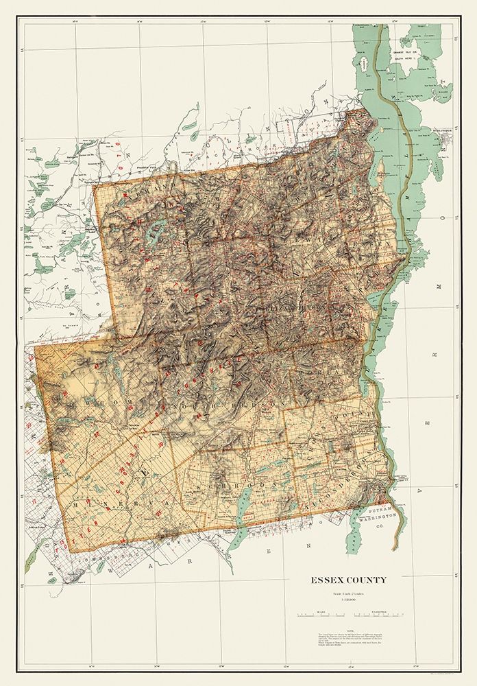 Essex New York Landowner - Bien 1895 art print by Bien for $57.95 CAD