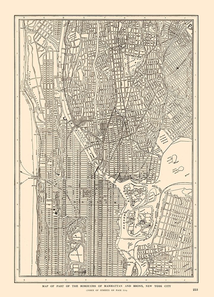 Manhattan, Bronx - New York - Reynold 1921 art print by Reynold for $57.95 CAD