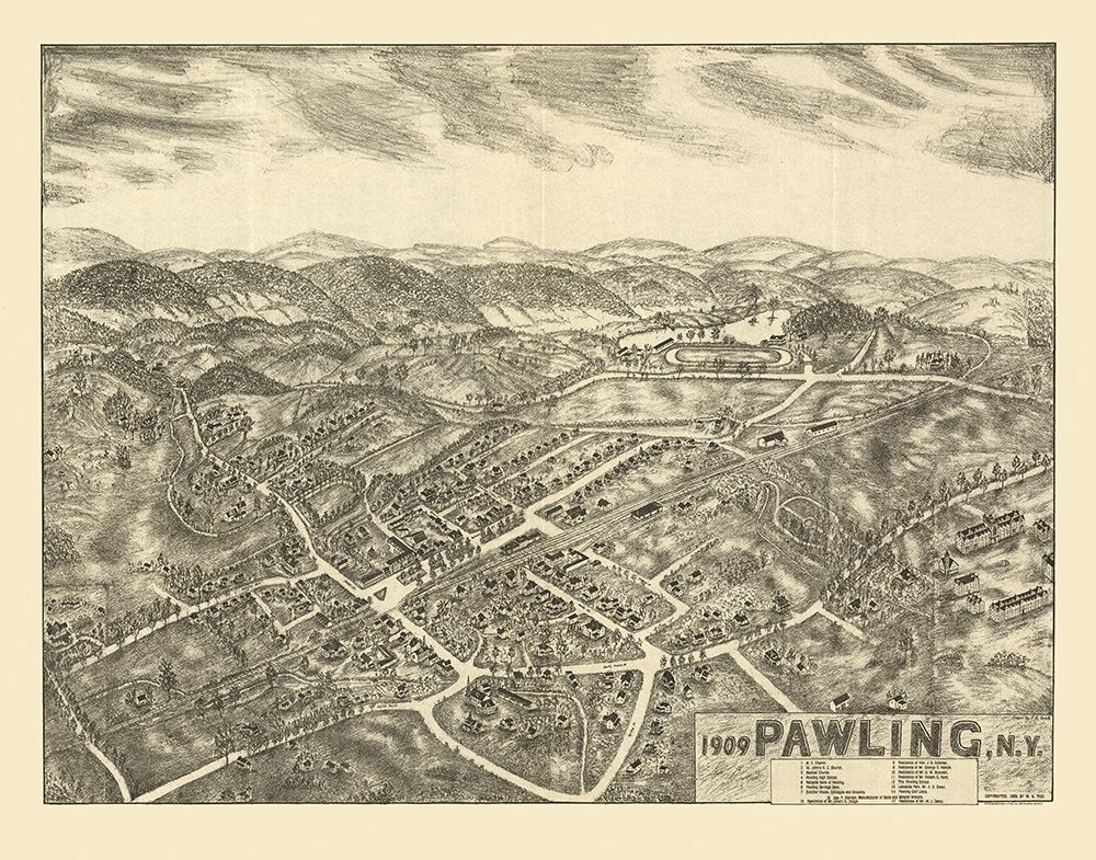 Pawling New York - Smith 1909  art print by Smith for $57.95 CAD