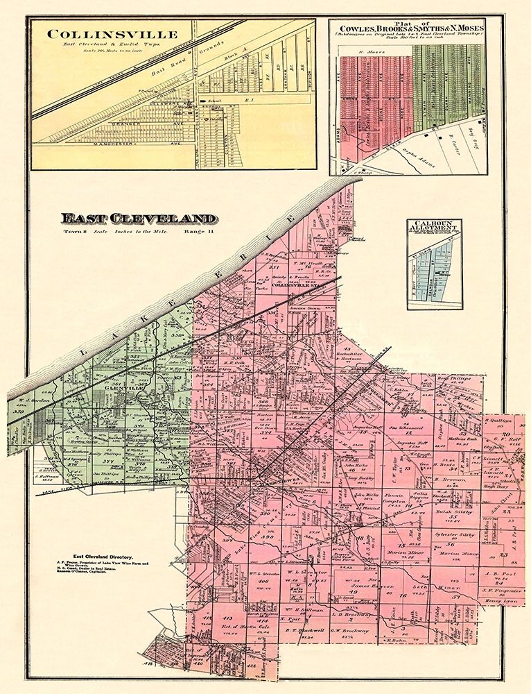 East Cleveland, Collinsville Ohio Landowner art print by Titus for $57.95 CAD