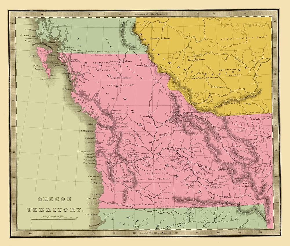 Oregon Territory - Battleboro 1840 art print by Battleboro for $57.95 CAD