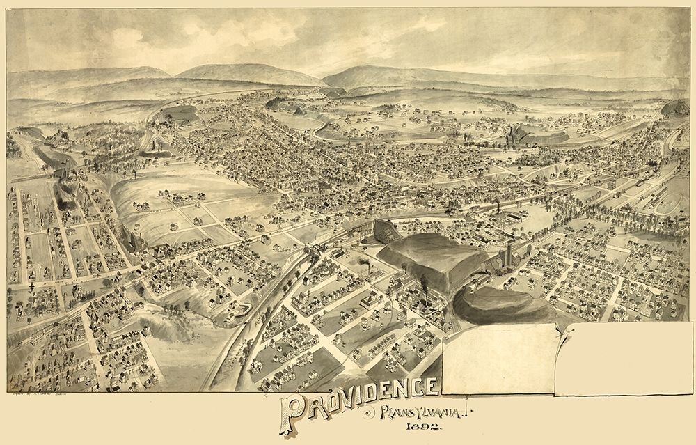 Providence Pennsylvania -1892 art print by Unknown for $57.95 CAD