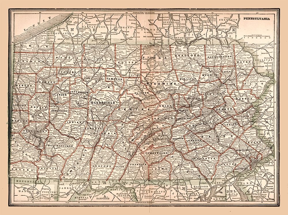 Pennsylvania -1894 art print by Unknown for $57.95 CAD